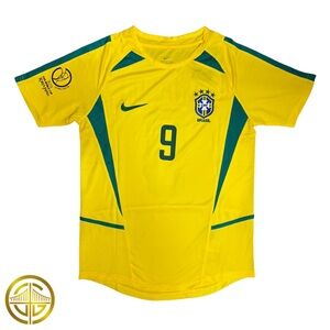 Ronaldo #9 Brazil Jersey Camiseta de Brasil de Ronaldo World Cup Japan 2002